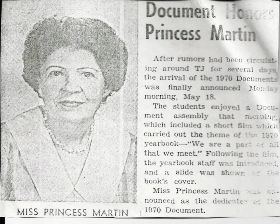 Miss Princess Martin
Document Dedicatee